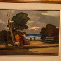 Dipinto  olio su tavola Renato Natali