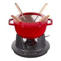 Set per fonduta Staub ciliegia 8-pz.