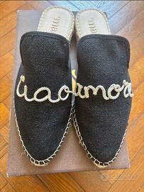 Sandali Epadrillas Donna Macarena Neri 39 NUOVI