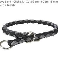 Collare a Semi Scorrimento Tubolare Cavo per Cani