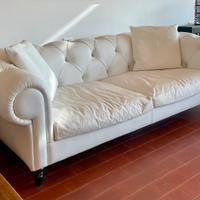 Divano in pelle usato pochissimo