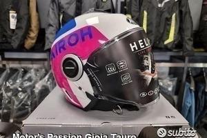 AIROH Casco Jet Helios - UP - Pink Gloss
