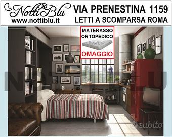 Letto a Scomparsa 2p stile Inglese + Materasso