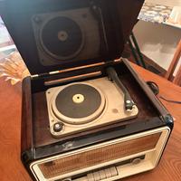 Radio giradischi d’epoca LESA anni ’50 a valvole