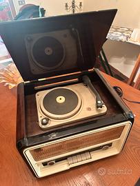 Radio giradischi d’epoca LESA anni ’50 a valvole