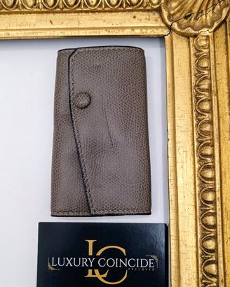 VALEXTRA PORTACHIAVI A 6 GANCI PELLE MILLEPUNTE