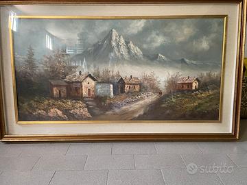 Quadro ad olio - paesaggio di M. Rondelli