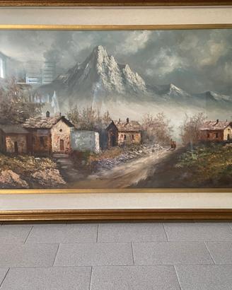 Quadro ad olio - paesaggio di M. Rondelli