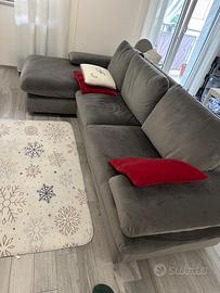 Divano 3 posti con chauce longue