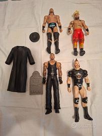ACTION FIGURE WRESTLING 4 PERSONAGGI E ACCESSORI