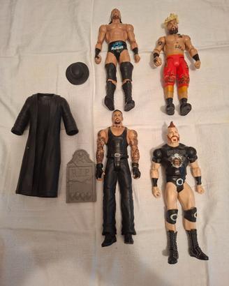 ACTION FIGURE WRESTLING 4 PERSONAGGI E ACCESSORI
