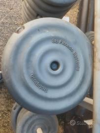 Lotto pesi in plastica completo/bilancieri-rastrel