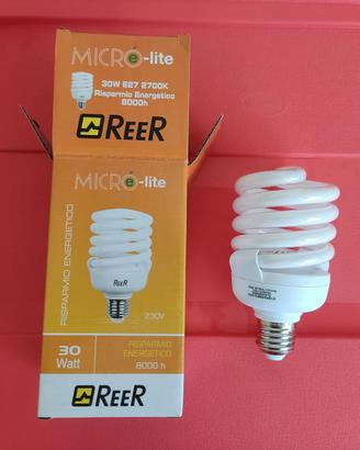 Lampada Risparmio Energ Micro E-Lite Spirale REER