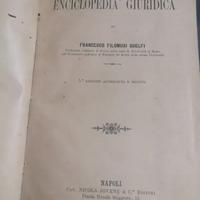 Enciclopedia giuridica di F.sco Filomusi G., 1907.