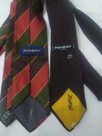 Cravatte YSL vintage in pura seta