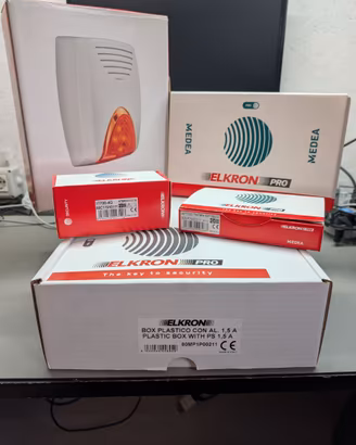 NUOVO - KIT Centrale Elkron MEDEA + ACCESSORI