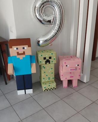 addobbi compleanno minecraft