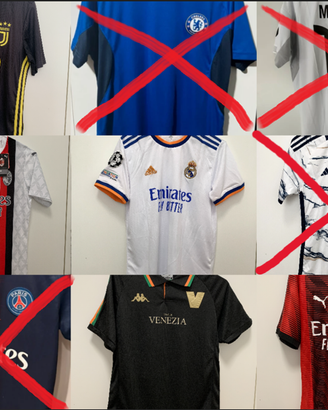 lotto maglie calcio per liberare l'armadio tutte M