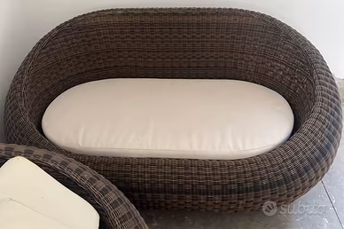Salotto da giardino , Divano + Poltrone e Tavolo