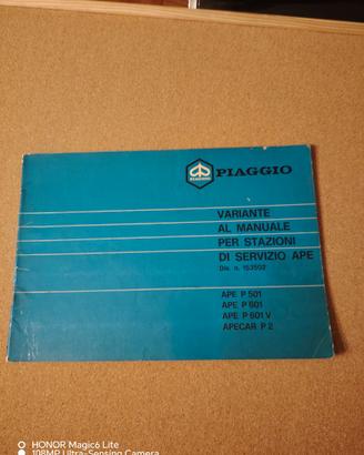 Variante al manuale per stazioni di servizio Ape