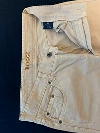 Pantaloni Boggi Tg. 48 Beige/Panna come nuovi