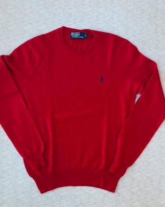 Maglione in Lana -Polo Ralph Lauren-S-Rosso-uomo