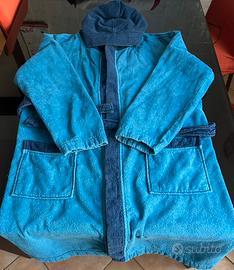 Accappatoio ragazzo con cappuccio tg 14-15anni