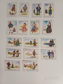 set di 16 figurine francesi vintage