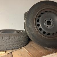 Cerchi+gomme fiat panda 14”