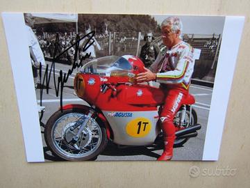 Autografo su foto G. Agostini MV Agusta