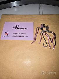 Orecchini pendenti rosa