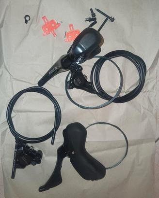 SHIMANO ST-R7120+BR-R7170 comandi + freni a disco