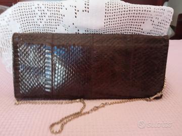 Pochette vintage in pelle 