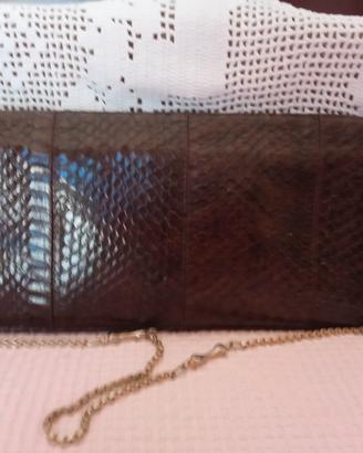 Pochette vintage in pelle 