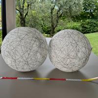 Set di 2 Sfere Decorative in Filo