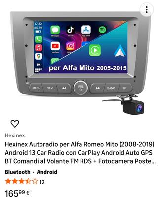 Autoradio android/applecar per Alfa Mito