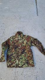 giubbino vegetato militare impermeabile tg 46
