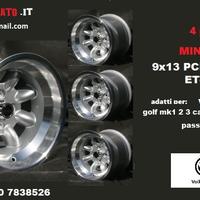 Cerchi minilite 9x 13 4x100 et-12 volkswagen VW