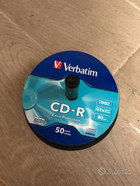 N. 20 CD-R VERBATIM 80 MINUTI 52X 700 MB