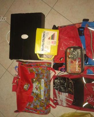 Zainetto astuccio batman,regoli, sacca Madagascar