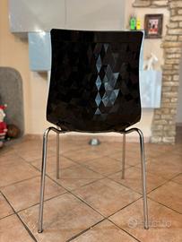 4 sedie calligaris moderne nere