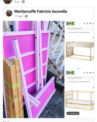 Letto reversibile Ikea Kura 