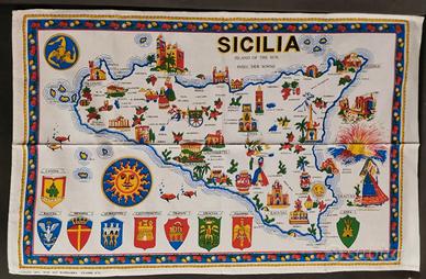SICILIA - CANOVACCIO / ASCIUGAPIATTI da Cucina