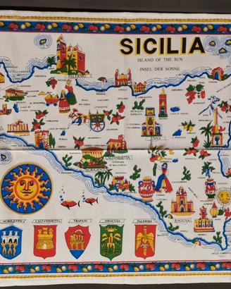 SICILIA - CANOVACCIO / ASCIUGAPIATTI da Cucina