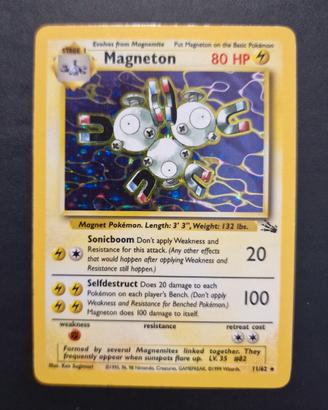 Carta Pokemon Magneton - Set Fossil - ENG