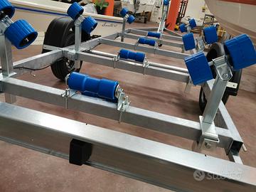 Carrello trasporto barca e gommone 7.5q pronta con