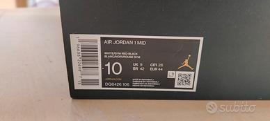Scarpe Air Jordan 1 MID - TAGLIA 44