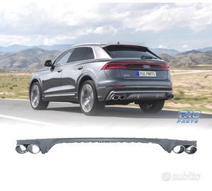 DIFFUSORE AUDI Q8 18-23 LOOK SQ8 TERMINALI DI SCAR