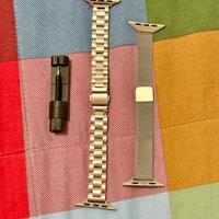 2 bracciali in Acciaio per Apple Watch 44/45mm