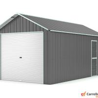 Prefabbricato box cantiere 360x610 grigio scuro